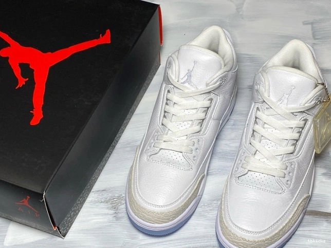 Rep TBK Retro 136064-111 White Triple 3 Air Jordan 0729